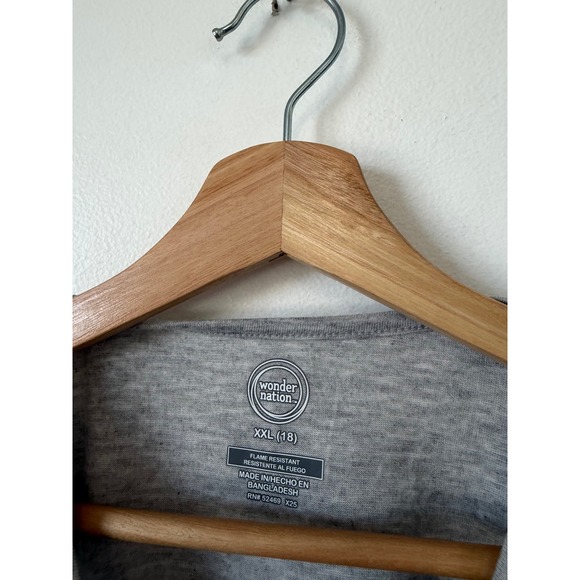 Wonder Nation Girls' Holiday Cat Long Sleeve T-Shirt – Grey – Size XXL – NWOT - Picture 3 of 4